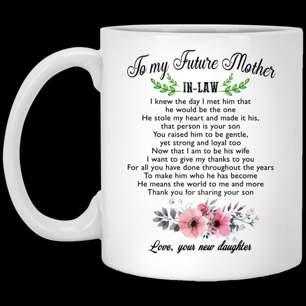 Gift For Future Mother In Law Thank You For Sharing Your Son Mug